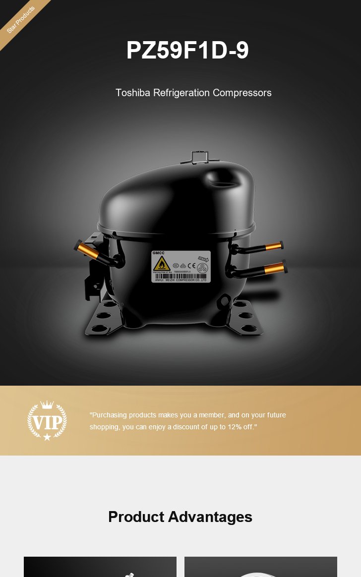 Toshiba Compressor PZ59F1D-9, technical parameters pdf, structure diagram